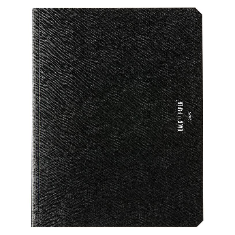 5412303147989-Agenda Semainier notes Back To Paper - 1 semaine sur 2 pages - 17 x 22 cm - noir - Brepols-P_400000980_2-0