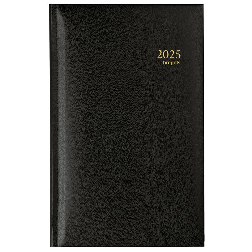5412303009157-Agenda de poche Interplan Lima - 1 semaine sur 2 pages - 9 x 16 cm - noir - Brepols-P_400000991_1-0