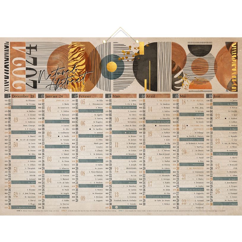 3592930026795-Bouchut Air du temps - Calendrier bancaire 7 mois par face - 40,5 x 55 cm-P_400001249_1-0
