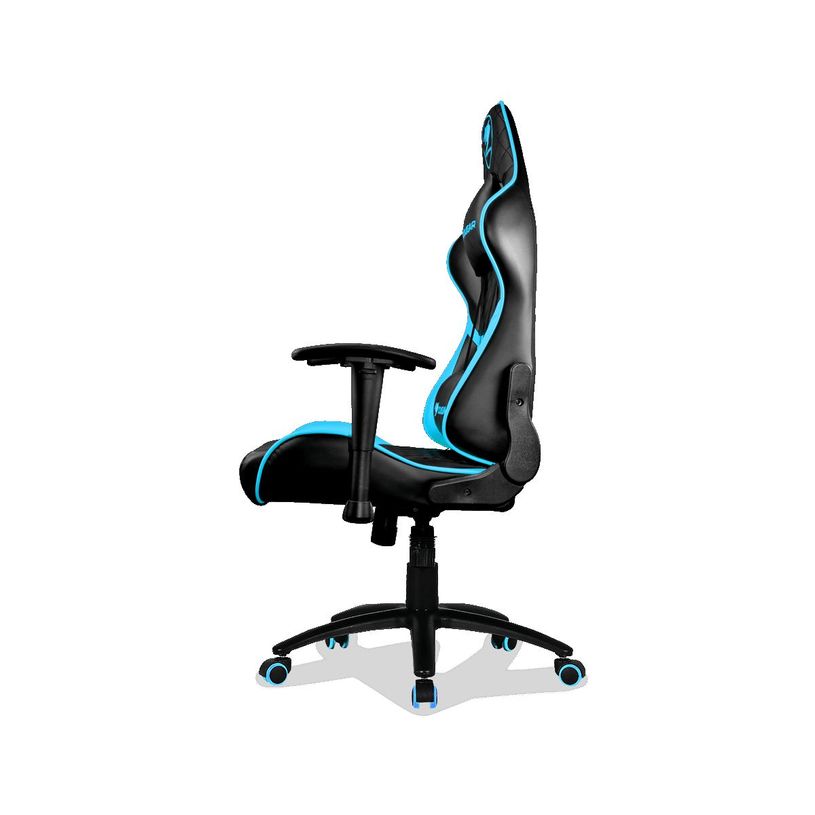4715302442903-Fauteuil gamer ARMOR One - accoudoirs réglables - appui-tête intégré - noir et bleu-P_400001313_3-2