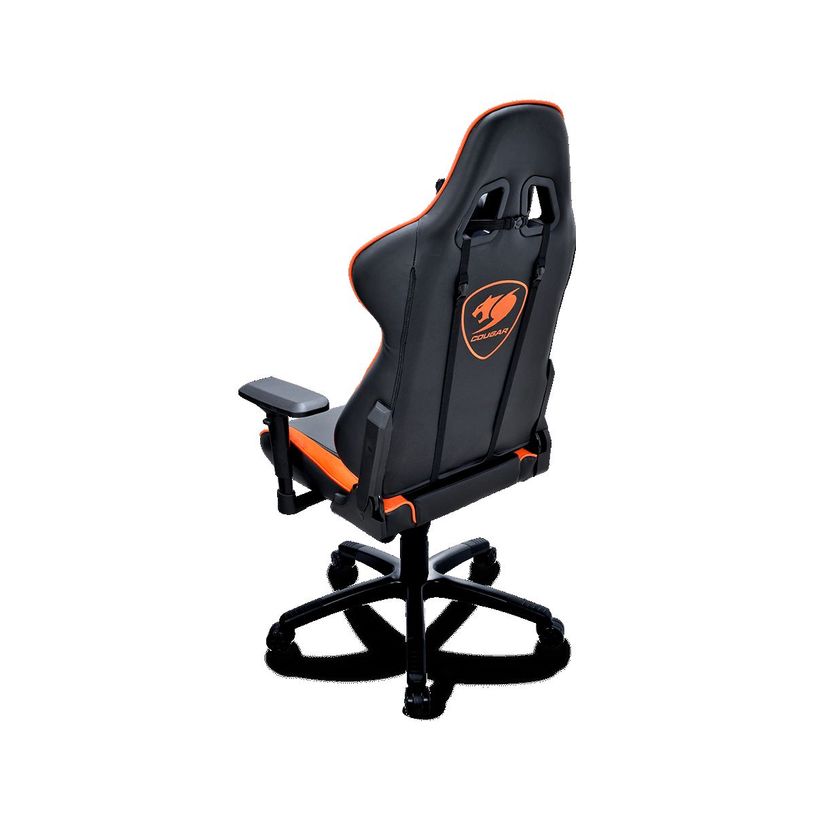 4715302448721-Fauteuil gamer ARMOR - accoudoirs réglables - Noir et orange-P_400001314_6-5