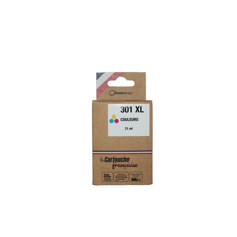 3662545016150-Cartouche compatible HP 301XL - cyan, magenta, jaune - La cartouche Française-P_400001573_1-0