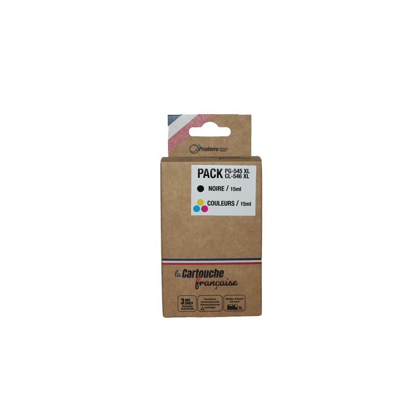 3662545016242-Cartouche compatible Canon PG-545XL/CL-546XL - pack de 2 - noir, cyan, magenta, jaune - La-P_400001581_1-0