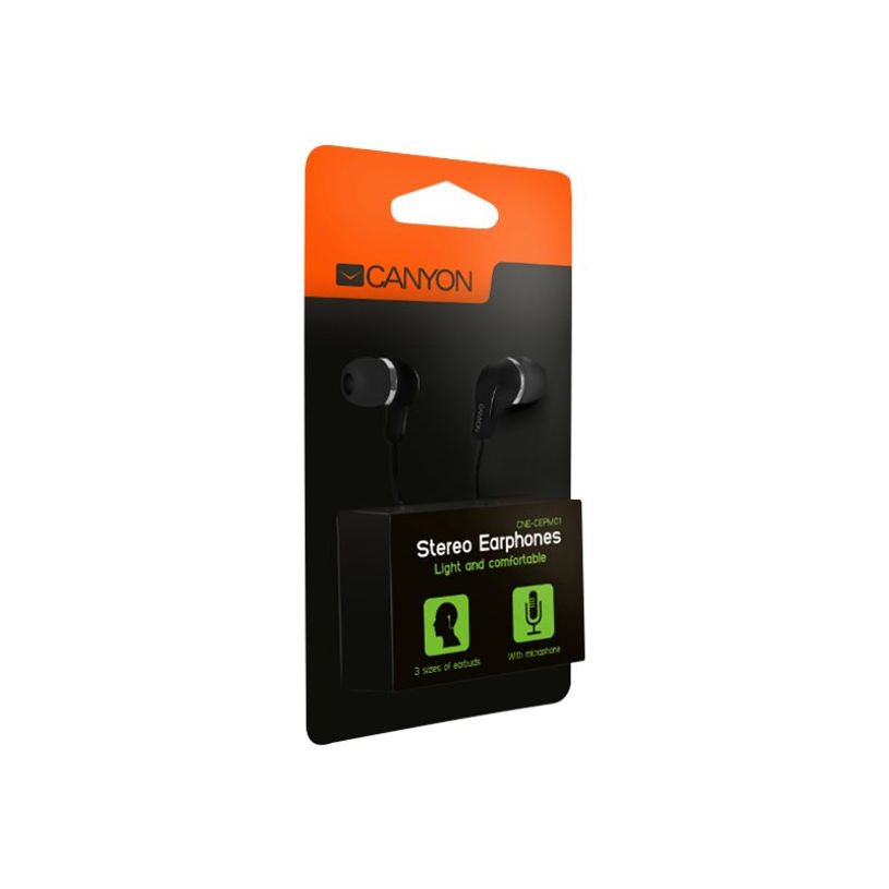 5291485001636-CANYON  Kit main libre - Ecouteurs filaire avec micro - intra-auriculaire - noir-P_400001870_4-3