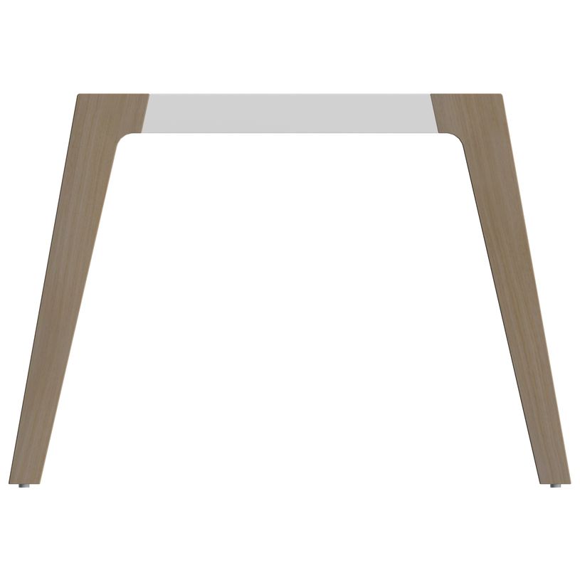 3253310171824-Bureau WOODY Manager - L210 x P100 x H72,5 cm - console retour à gauche L200 x P60 cm - pieds blanc - -P_400001889_2-1