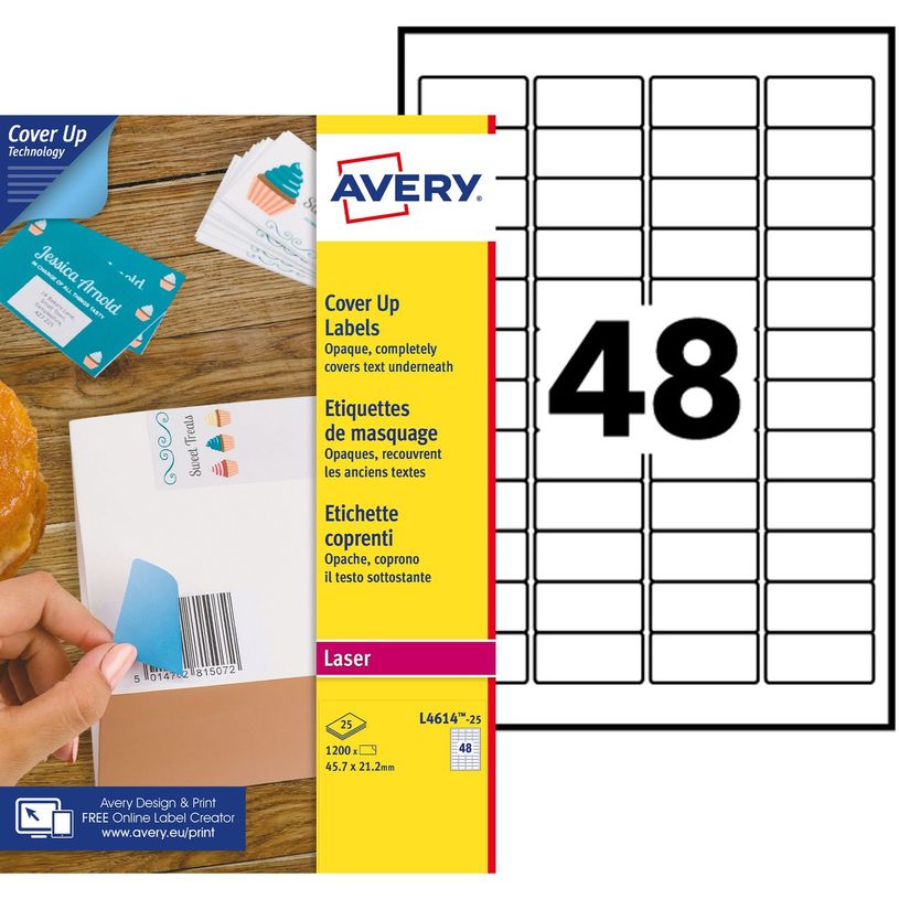 5014702139956-Avery - 1200 Étiquettes de masquage blanches - 45,7 x 21,2 mm - réf L4614-25-P_400002024_5-0
