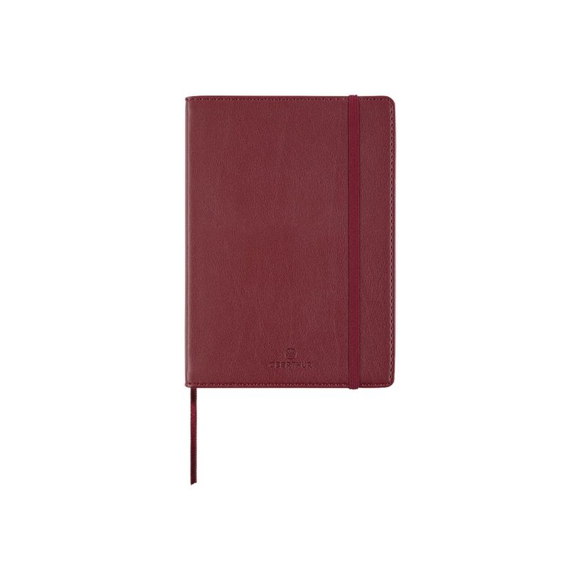 3108724524158-Oberthur Balthazar - Carnet de notes souple A6 - ligné - 200 pages - prune-P_400002140_1-0