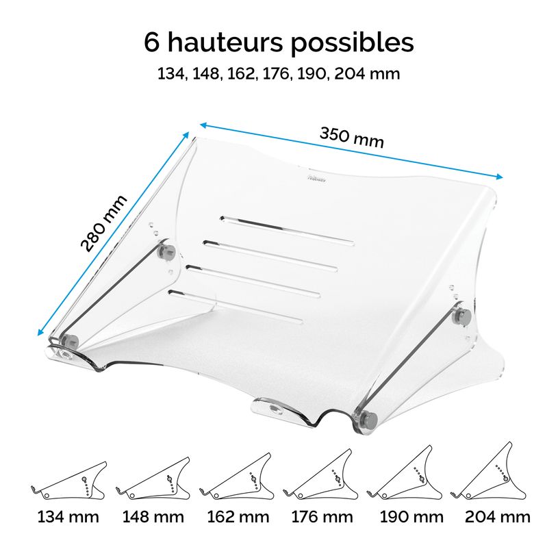 0043859752737-Fellowes Clarity - Support pour ordinateur portable transparent - réglable en hauteur - a-P_400002619_7-0