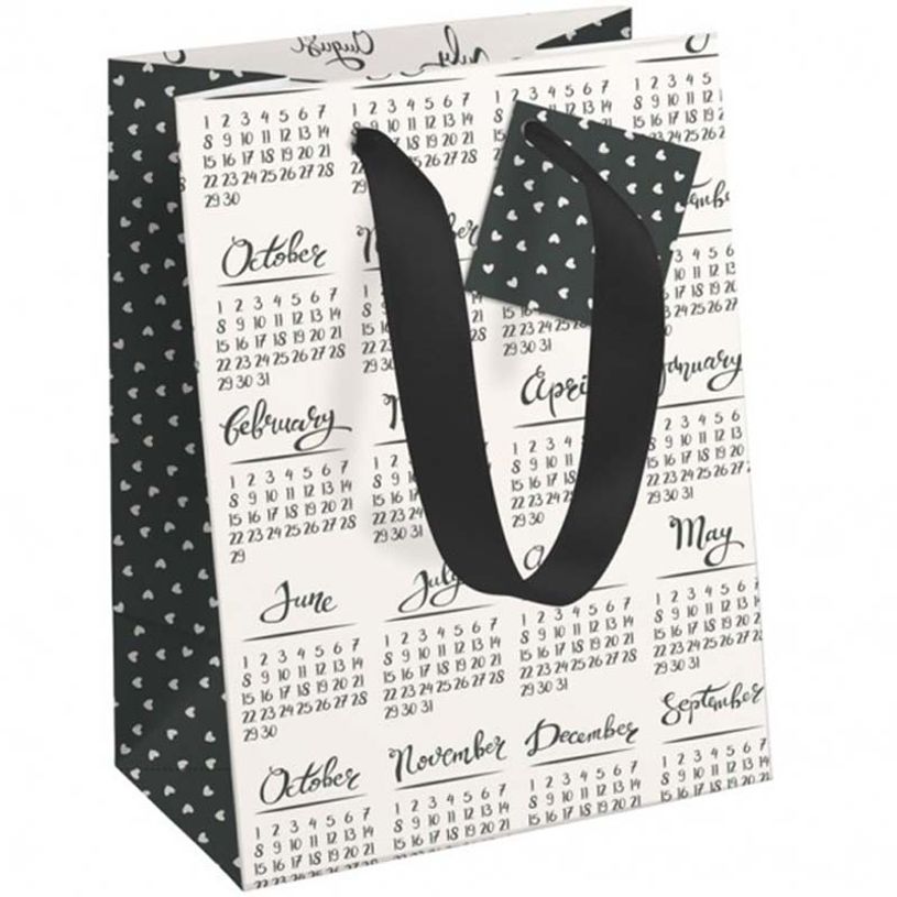 5033601540939-Clairefontaine Excellia - Sac cadeau - 21,5 cm x 10,2 cm x 25,3 cm - save the date-P_400002905_1-0