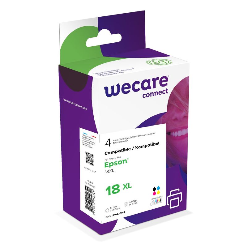 8715057210341-Cartouche compatible Epson 18XL Pâquerette - pack de 4 - noir, jaune, cyan, magenta - Wec-P_400003104_1-0