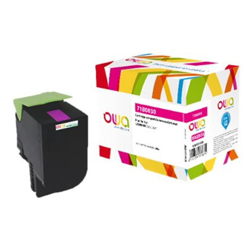 3112539774875-Cartouche laser compatible Lexmark 71B0030 - magenta - Owa K18131OW-P_400003248_1-0
