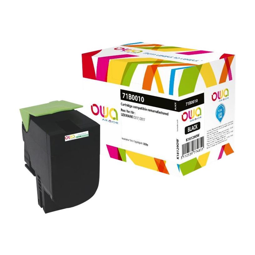3112539774851-Cartouche laser compatible Lexmark 71B0010 - noir - Owa K18129OW-P_400003271_1-0
