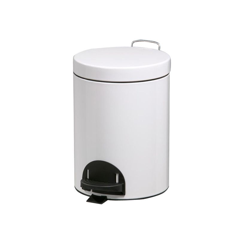 0404000033974-Rossignol SANELIA - Poubelle à pédale 5L - blanc-P_400003397_1-0