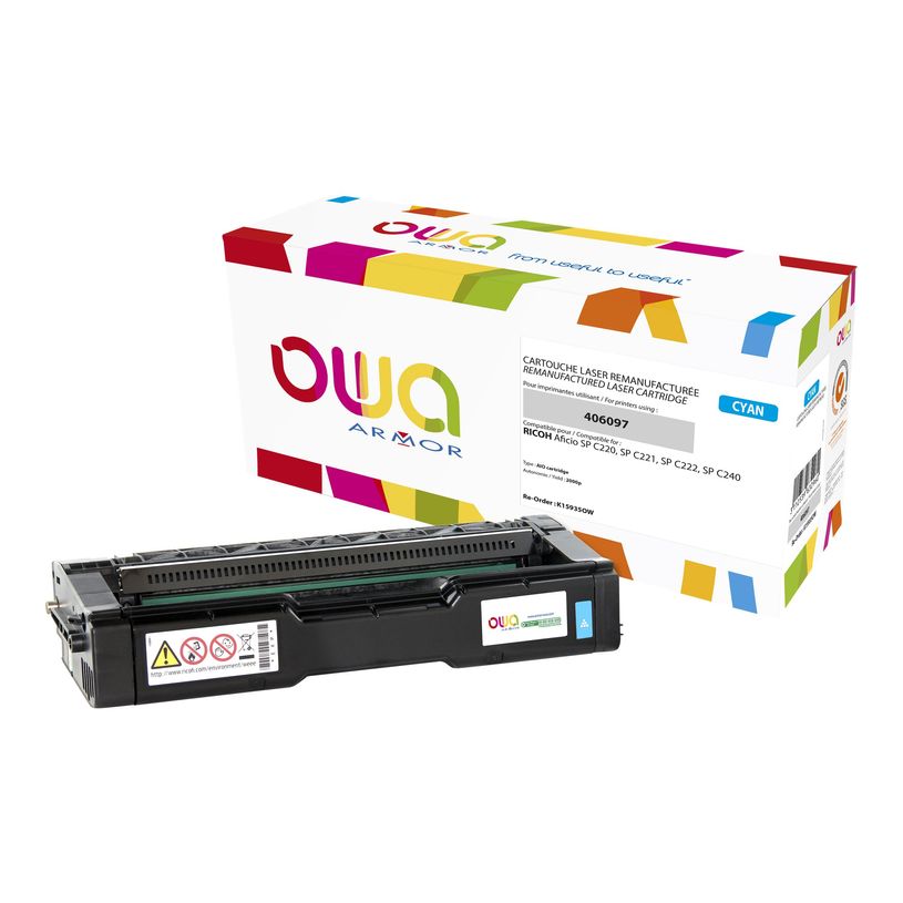 3112539632960-Cartouche laser compatible Ricoh 406145 - cyan - Owa K15935OW-P_400003875_1-0