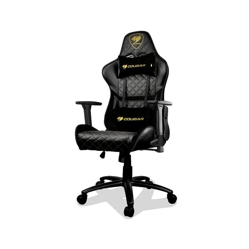 4710483770845-Fauteuil gamer Armor One Royal - accoudoirs réglables - appui-tête intégré - noir et o-P_400003913_4-3