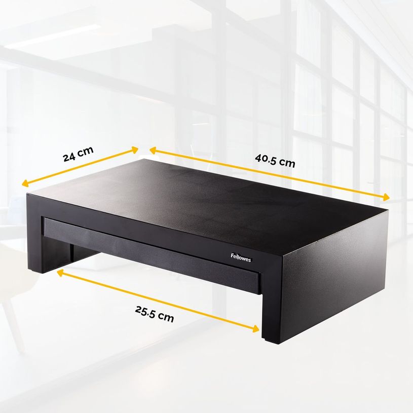 0043859528042-Fellowes Designer Suites - Support pour écran jusqu'à 21'' - réglable en hauteur - avec rang-P_400004046_3-2