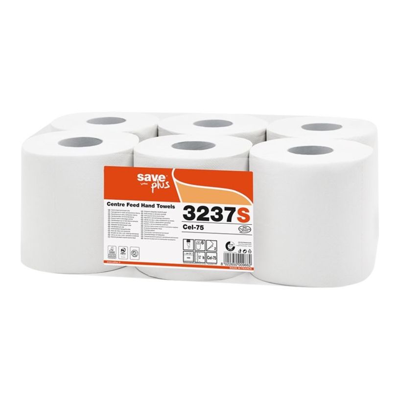 8022650009662-Industrie Celtex - Essuie-mains 450 feuilles - 19 x 21 cm - bobine à dévidage central - -P_400004304_2-1