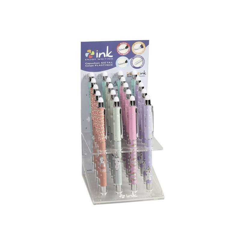 3173740244502-Ink EFFACink Ma Vie De Licorne - Stylo à bille effaçable - différents modèles disponib-P_400004466_1-0