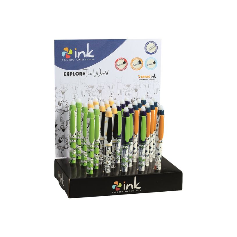 3173740243956-Ink EFFACink Explore The World - Stylo à bille effaçable - différents modèles disponib-P_400004472_1-0