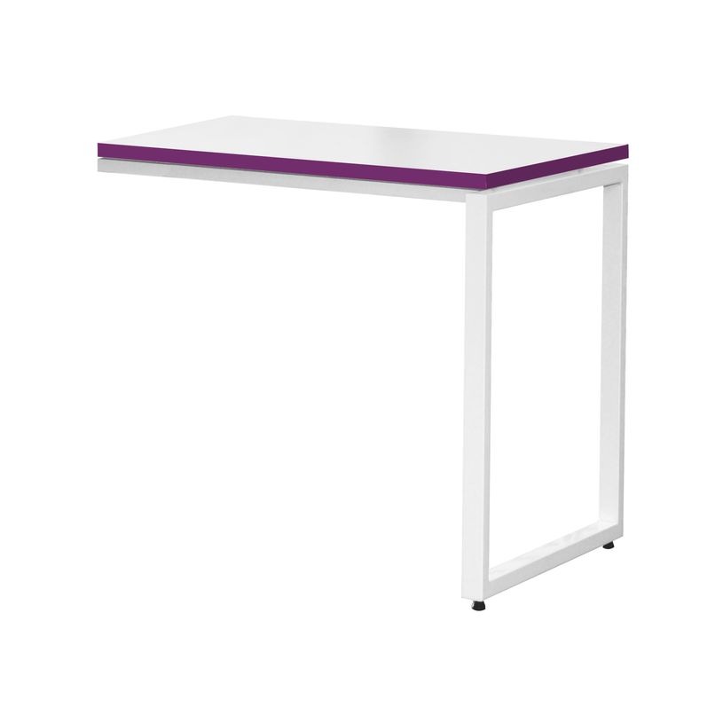 3700339874156-Retour bureau MT1 Elégance - L80 x P67 x H75 cm - pieds blancs - plateau blanc chants pru-P_400004672_1-0