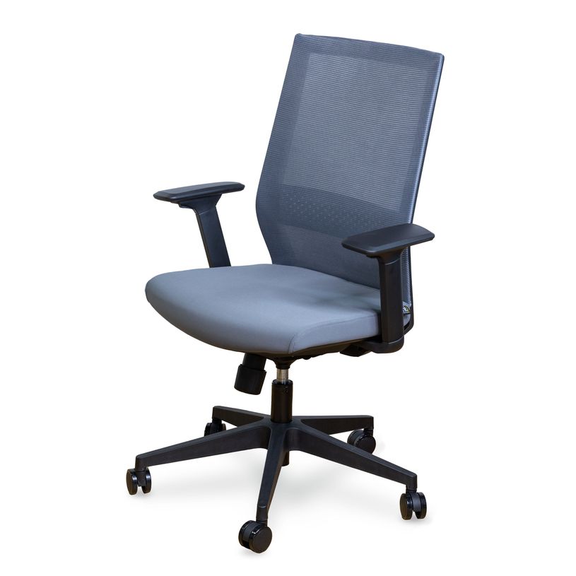 3700339917204-Fauteuil de bureau MAX - accoudoirs réglables - gris-P_400004846_2-1