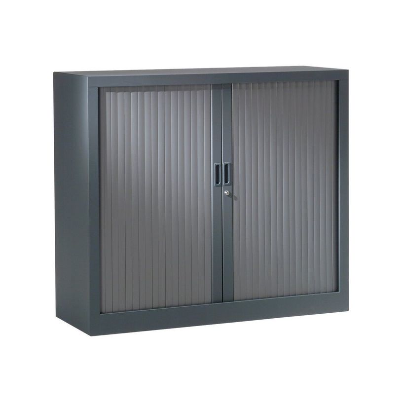 0404000048619-Armoire basse anthracite + un classeur 2 tiroirs offert-P_400004861_2-1