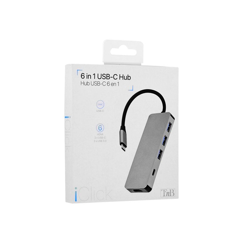 3303170099414-T'nB iClick 6 in 1 USB-C - station d'accueil 6 ports - HDMI, 3 USB 3.0, 2 USB-C-P_400004979_4-7