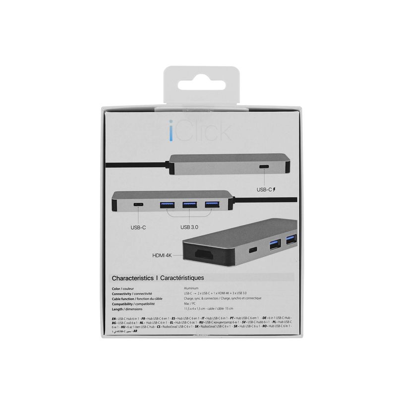 3303170099414-T'nB iClick 6 in 1 USB-C - station d'accueil 6 ports - HDMI, 3 USB 3.0, 2 USB-C-P_400004979_5-8