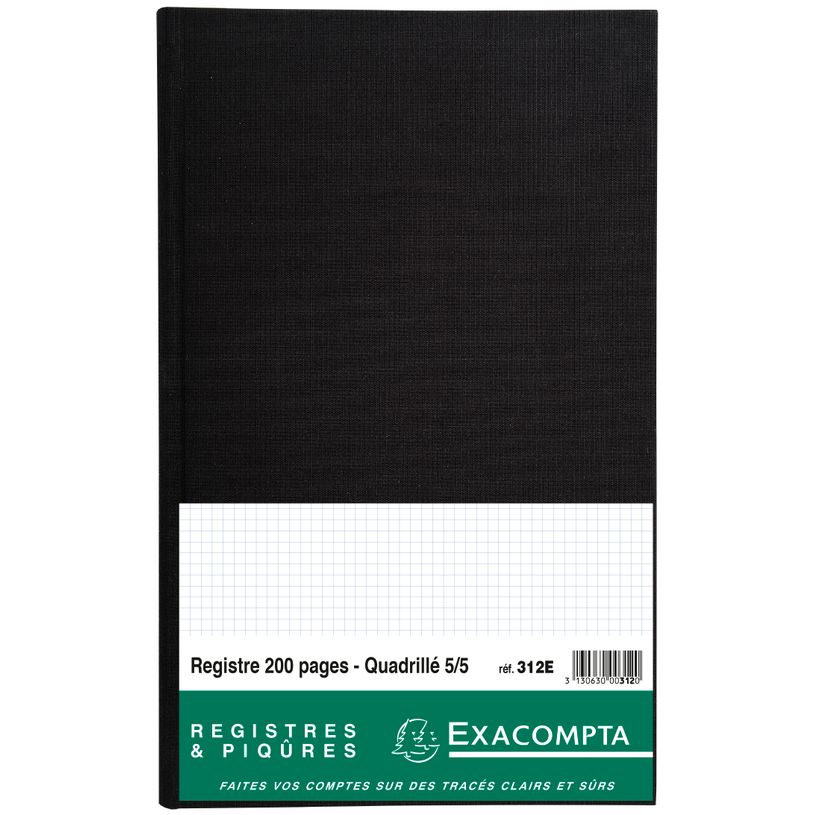 3130630003120-Exacompta - Registre 5x5 folioté - 36 x 22,5 cm - 200 pages-P_400005413_2-1