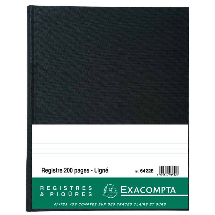 3130630064220-Exacompta - Registre ligné folioté - 32 x 25 cm - 200 pages-P_400005434_2-1