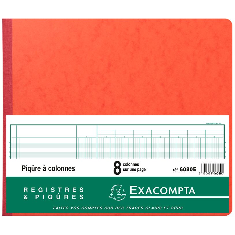 3130632060800-Exacompta - Piqûre comptable - 8 colonnes par page - 27 x 32 cm - 80 pages-P_400005482_2-1