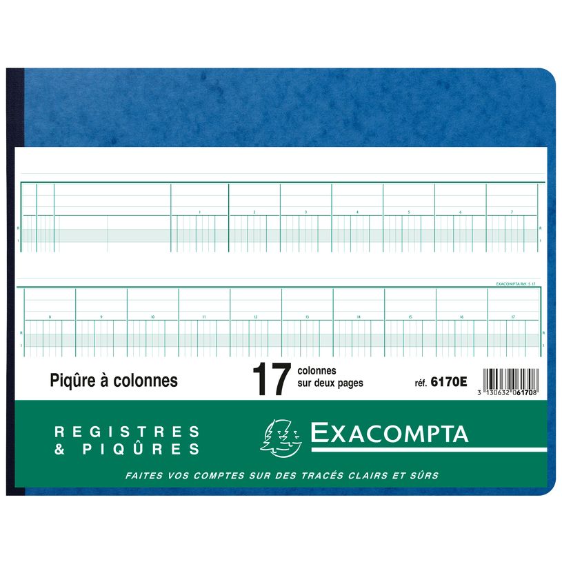 3130632061708-Exacompta - Piqûre comptable - 17 colonnes par page - 25 x 32 cm - 80 pages-P_400005485_3-2
