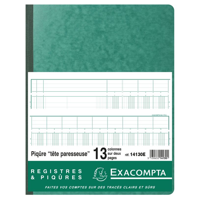 3130632141301-Exacompta - Piqûre tête paresseuse - 13 colonnes sur 2 pages - 32 x 25 cm - 80 pages-P_400005510_2-1