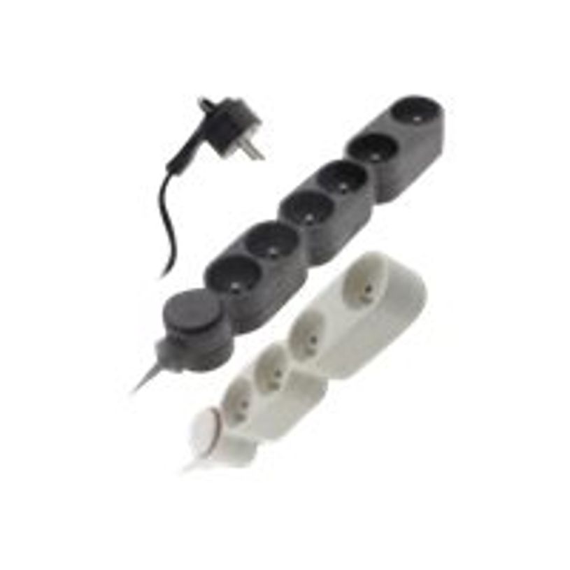 3545411895502-zenitech - Multiprise 3 prises avec interrupteur - blanc - 1m50-P_400005706_1-0
