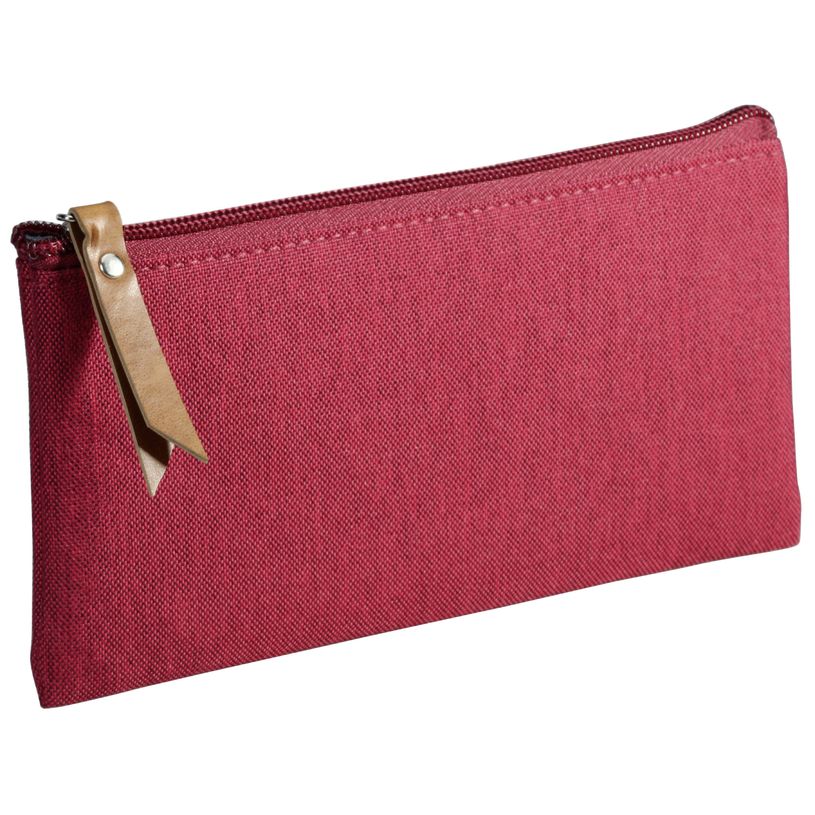 3173742244548-Trousse plate School 1 compartiment - bordeaux - PET recyclé - Carpentras-P_400006179_1-0