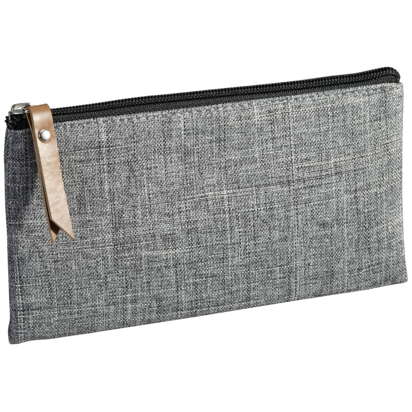 3173745244545-Trousse plate School 1 compartiment - gris - PET recyclé - Carpentras-P_400006180_1-0