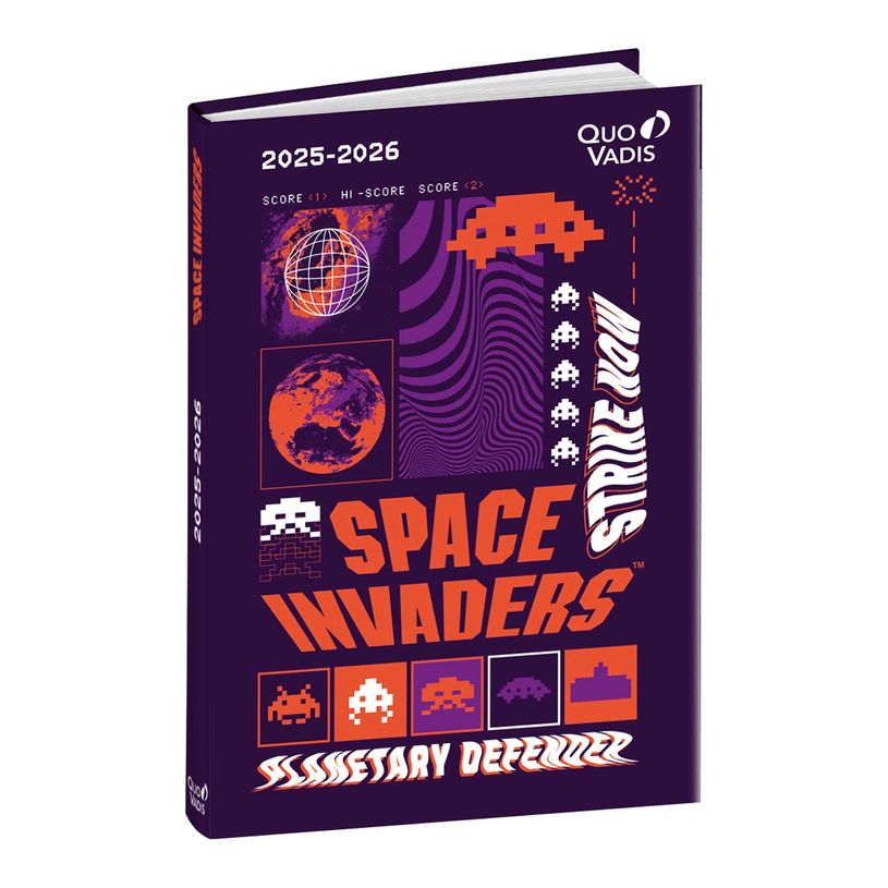 3371010459148-Agenda Space Invaders - 1 jour par page - 12 x 17 cm - différents modèles disponibles - -P_400006686_3-1