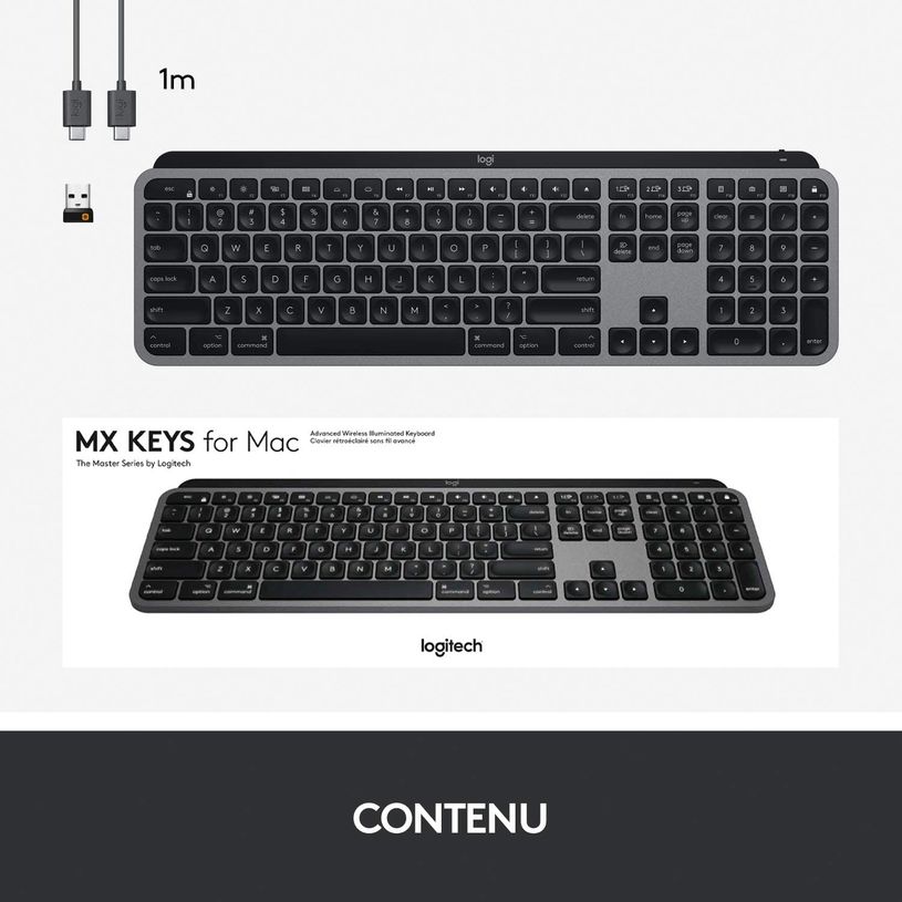 5099206090408-Logitech MX Keys pour Mac - clavier sans fil Azerty - gris-P_400006905_8-7
