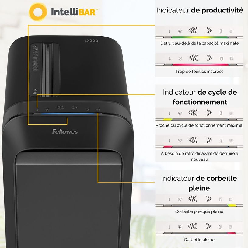 043859763832-Fellowes Powershred LX220 - destructeur de documents coupe croisée mini-cut - 20 feuilles-P_400006918_14-6