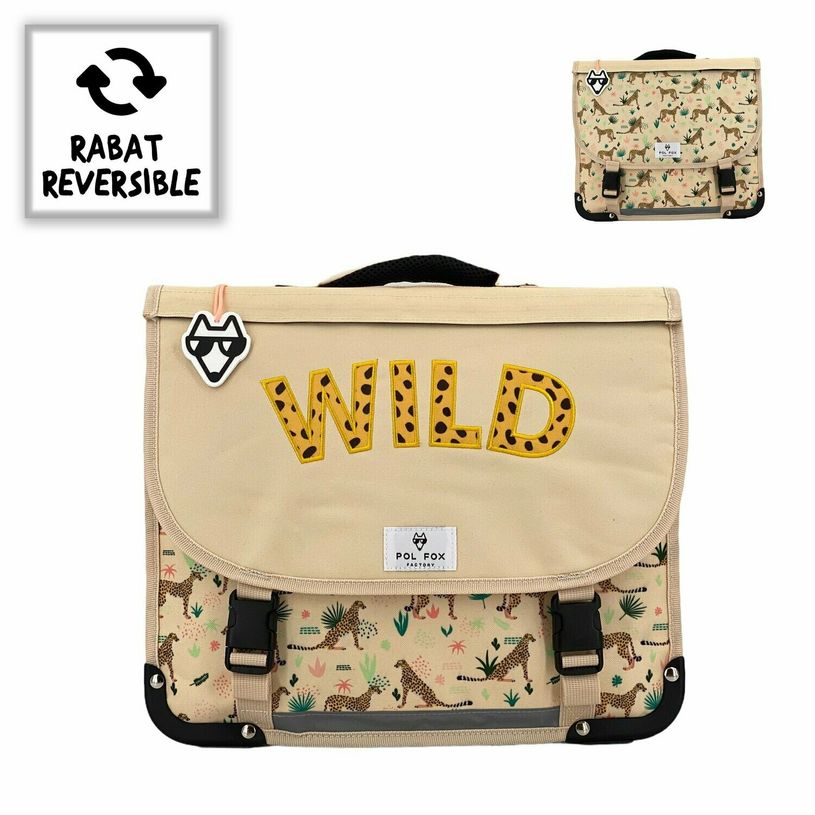 3663842006370-Cartable réversible Savane 35 cm - 1 compartiment - jaune - Pol Fox-P_400006941_1-0