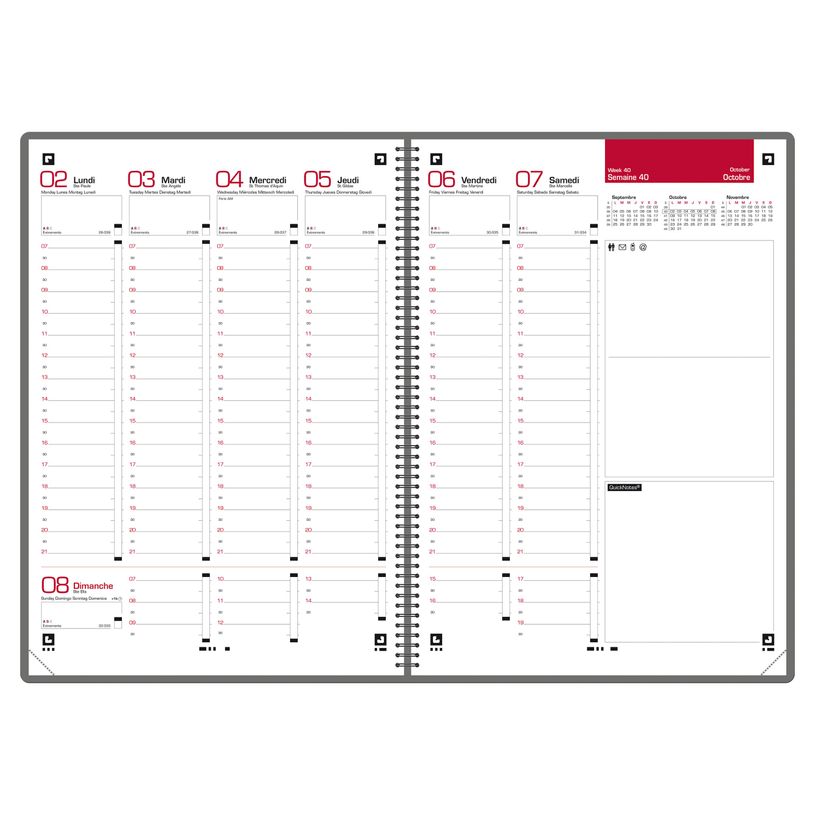 3147280205163-Agenda Oxford Mode - 1 semaine sur 2 pages - 21 x 29,7 cm - disponible dans différentes c-P_400007225_3-1