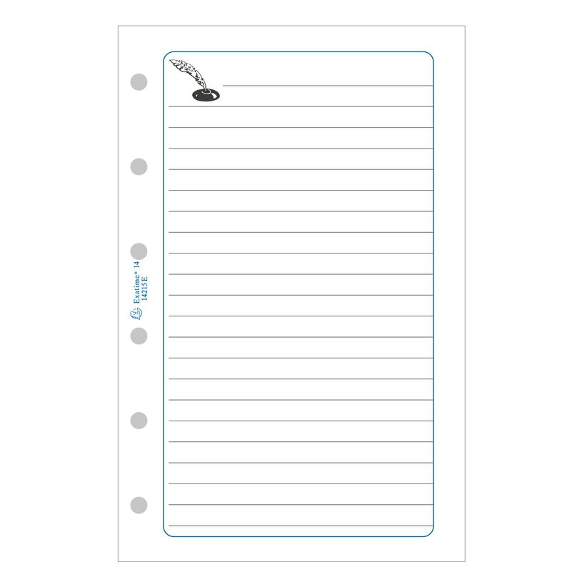 0404000073857-Exatime 14 - 5 Recharges pour organiseur - notes - 10 x 14 cm - Exacompta-P_400007385_1-0
