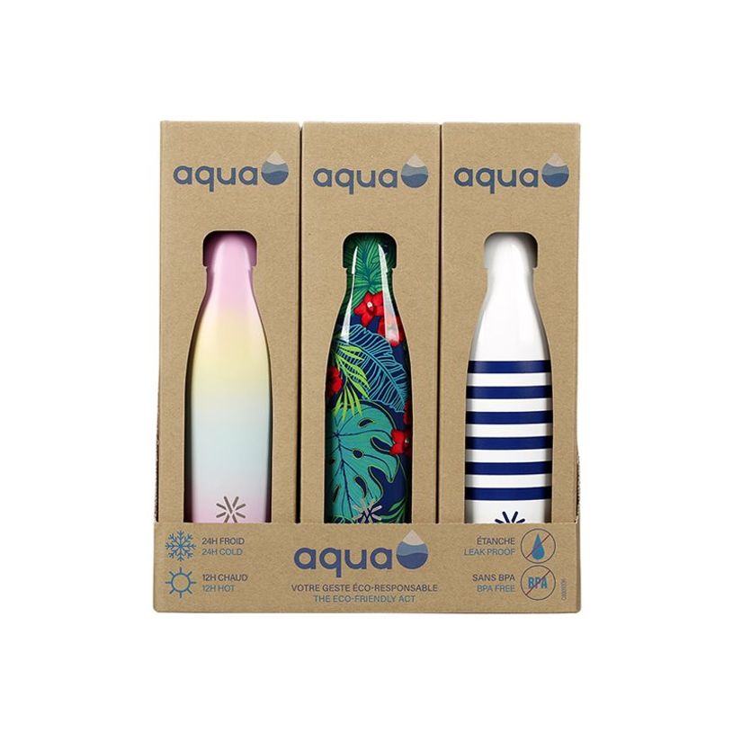 3135250122732-Aqua Fancy - Gourde Bouteille isotherme 500 ml - double paroi - disponible dans différent-P_400007604_4-9