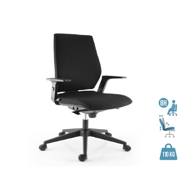 3660916001279-Fauteuil de bureau SPECTRA - accoudoirs intégré - noir-P_400007834_1-0
