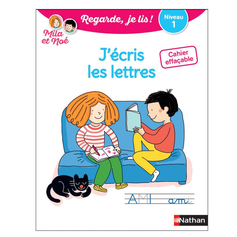 9782091933924-Cahier effaçable J'écris les lettres - Niveau 1 avec Mila et Noé-P_400008084_1-0