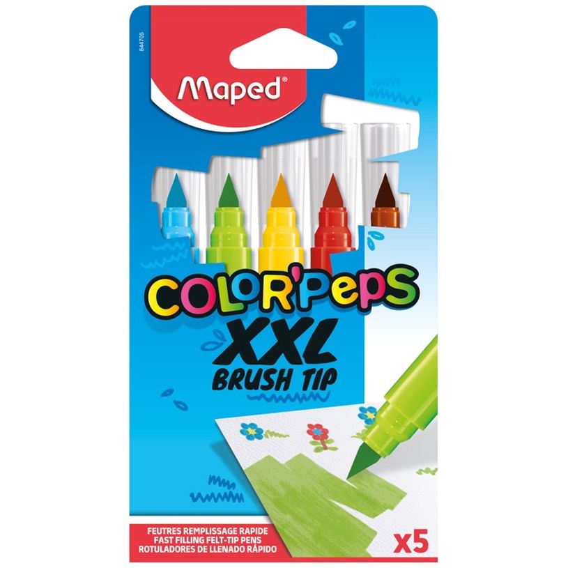 3154148447054-Maped Color'Peps Brush Tip - Pack de 5 feutres XXL-P_400008416_1-0