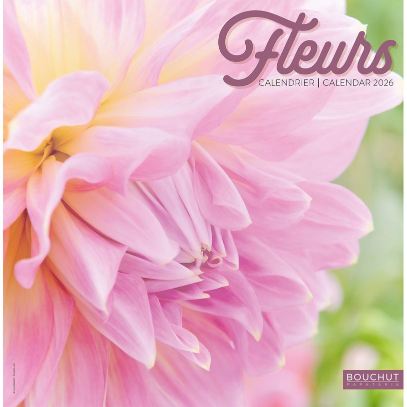 3592930027068-Calendrier illustré BOUCHUT 30 x 30 cm FLEURS 70 %--0