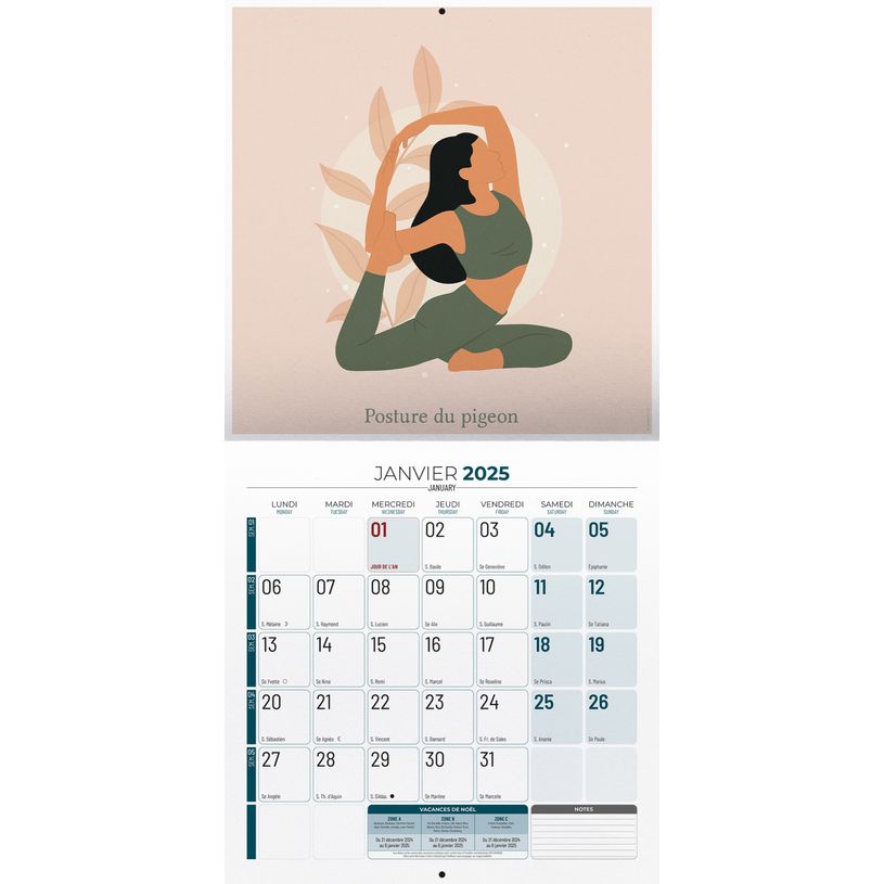 3592930027129-Calendrier illustré BOUCHUT 30 x 30 cm ZEN 70 %-P_400009171_2-1