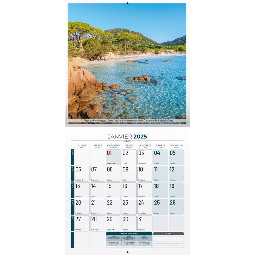 3592930018844-Calendrier illustré BOUCHUT 30 x 30 cm BELLES REGIONS DE FRANCE SUD 70 %-P_400009175_3-1