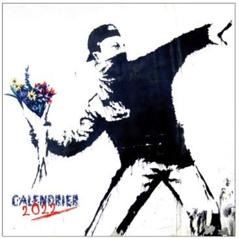 3700368755655-Blue Art Street Art - Calendrier illustré mensuel - 30 x 30 cm-P_400009181_1-0